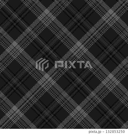 Black and white plaid seamless pattern. 132853250