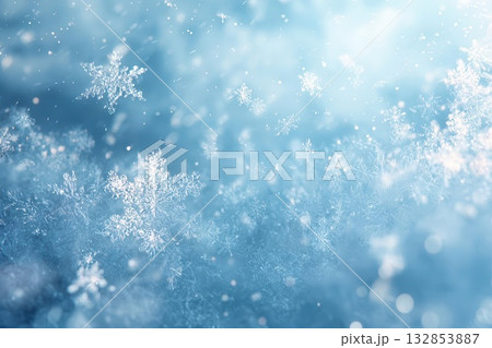 Elegant Snowflake Scene Winters Icy Beauty and Serenity Elegant Snowflake Scene Winters Icy Beauty and Serenity 132853887