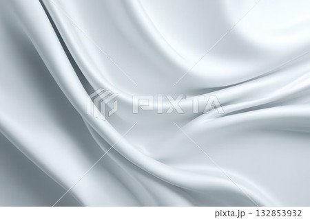 Elegant White Silk Fabric Luxurious Background Texture 132853932