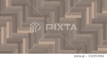 Natural wooden herringbone floor pattern with light hardwood planks forming a refined zigzag layout perfect for interior design visuals top view textures and premium timber backgrounds 132853982
