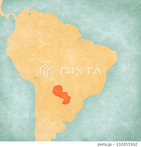 Map of Brazil - Paraguay Map of Brazil - Paraguay 132855502