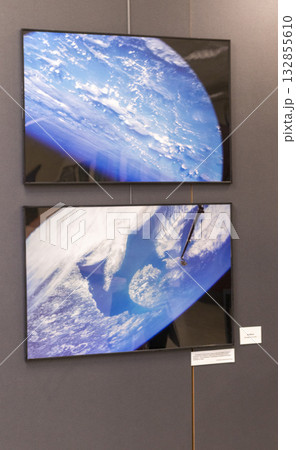 10.10.2025 - Photographs of earth made from space at the photo exhibition called Unity with cosmos by is a Russian cosmonaut and former politician Baturin. 10.10.2025 - Photographs of earth made from space at the photo exhibition called Unity with cosmos by is a Russian cosmonaut and former politician Baturin. 132855610