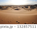 Sand dunes in the Sahara Desert at amazing sunrise in Morocco Sand dunes in the Sahara Desert at amazing sunrise in Morocco 132857511