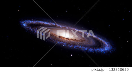 宇宙の風景 渦巻銀河 AI生成画像 宇宙の風景 渦巻銀河 AI生成画像 132858639