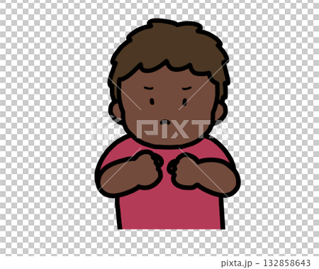 Angry black boy Angry black boy 132858643
