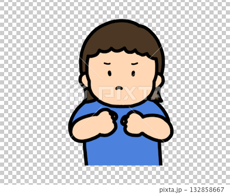 Angry Asian girl Angry Asian girl 132858667