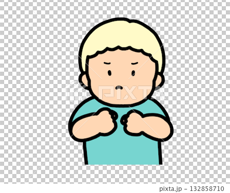 Angry blond boy Angry blond boy 132858710