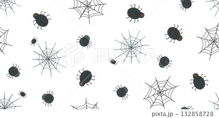 Crayon drawing Halloween spider web pattern Crayon drawing Halloween spider web pattern 132858728