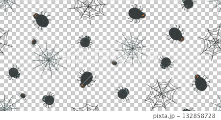 Crayon drawing Halloween spider web pattern Crayon drawing Halloween spider web pattern 132858728