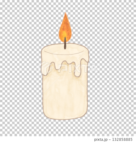 Hand drawn candle illustration Hand drawn candle illustration 132858885