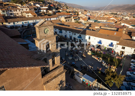 View of the San Blas square in the city of Cusco. 132858975