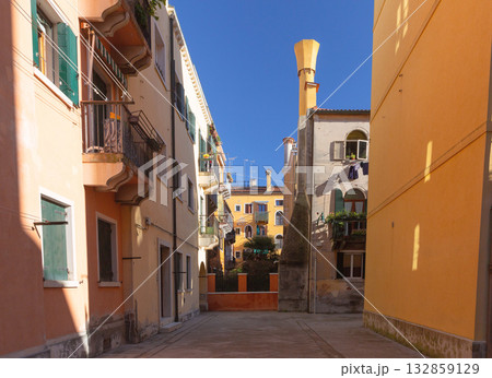 Colorful Residential Buildings in Venice, Italy 132859129