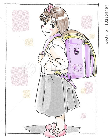 娘のランドセル 色付き 娘のランドセル 色付き 132859467