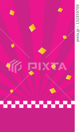 格子柄文様の背景イラスト 正月素材 格子柄文様の背景イラスト 正月素材 132859709