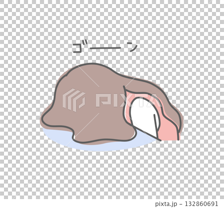 Illustration material of a woman leaning face down on a desk Illustration material of a woman leaning face down on a desk 132860691