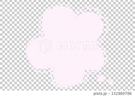 粉紅色可愛櫻花相框 132860786