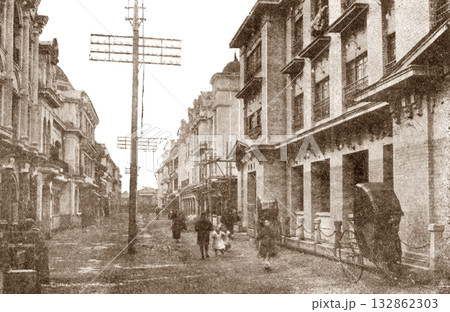 古写真 1907-1918年 東京 新吉原遊廓 古写真 1907-1918年 東京 新吉原遊廓 132862303
