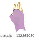 指先の出る手袋 132863080