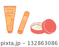 ハンドクリーム、リップクリーム、缶入りのボディクリーム（テクスチャ付き） 132863086