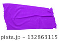 purple crumpled torn tape isolated on transparent background. 132863115