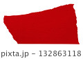 red crumpled torn tape isolated on transparent background. 132863118