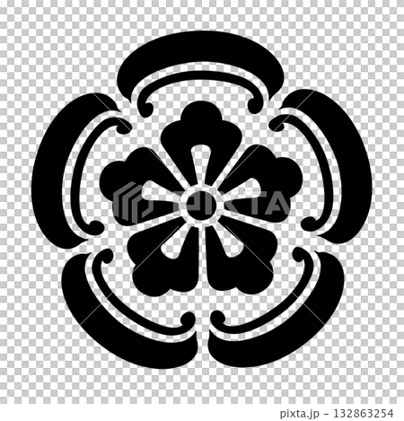 Pattern: Five-leaf quince 132863254