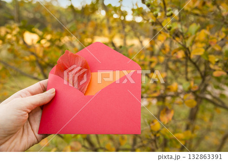 A mail with autumn news 132863391