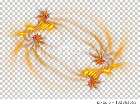 フラクタルの文様 132863658