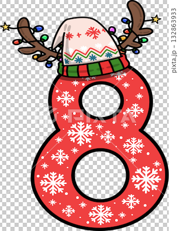 christmas, alphabet, font 132863933