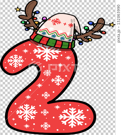 christmas, alphabet, font 132863990