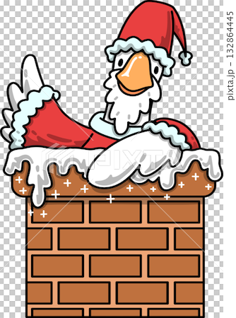christmas, duck, santa claus 132864445