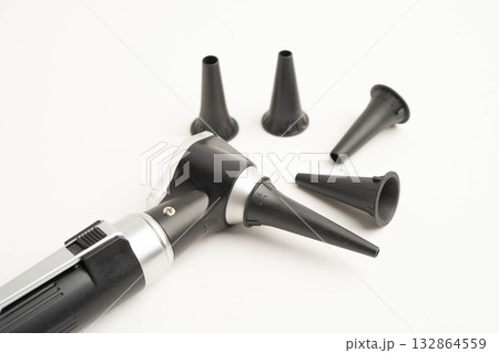 Otoscope for audiologist or ENT doctor use otoscope checking ear and treate hearing loss problem. 132864559
