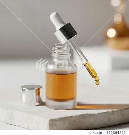 bottles with shower gel, shampoo, shower gel 132864881