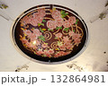 レトロでアンティークなピンクのバラの天井装 レトロでアンティークなピンクのバラの天井装 132864981