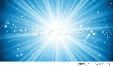 光り輝く集中線の背景 光り輝く集中線の背景 132865223