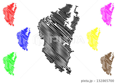 Northern Beaches Council (Commonwealth of Australia, New South Wales, NSW) map vector illustration, scribble sketch Northern Beaches map Northern Beaches Council (Commonwealth of Australia, New South Wales, NSW) map vector illustration, scribble sketch Northern Beaches map 132865700