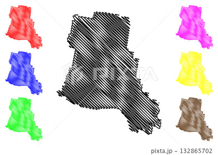 City of Orange (Commonwealth of Australia, New South Wales, NSW) map vector illustration, scribble sketch Orange map City of Orange (Commonwealth of Australia, New South Wales, NSW) map vector illustration, scribble sketch Orange map 132865702