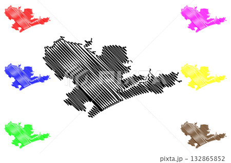 Port Stephens Council (Commonwealth of Australia, New South Wales, NSW) map vector illustration, scribble sketch Port Stephens map Port Stephens Council (Commonwealth of Australia, New South Wales, NSW) map vector illustration, scribble sketch Port Stephens map 132865852