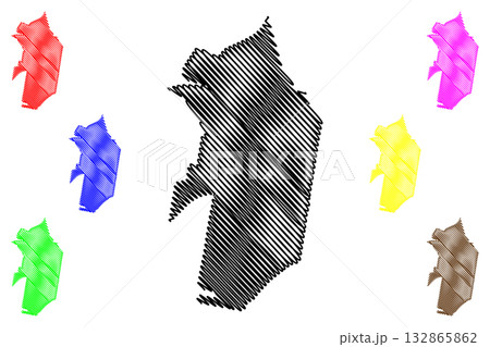 Municipality of Strathfield (Commonwealth of Australia, New South Wales, NSW) map vector illustration, scribble sketch Strathfield map Municipality of Strathfield (Commonwealth of Australia, New South Wales, NSW) map vector illustration, scribble sketch Strathfield map 132865862