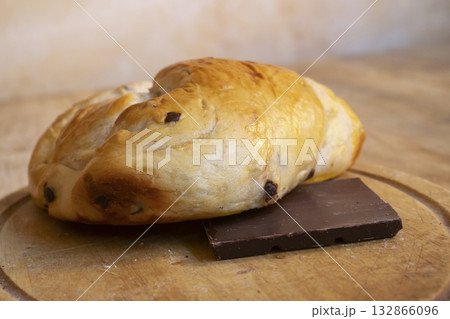 homemade chocolate chip sweet yeast rolls 132866096