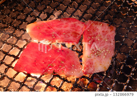 おいしい焼き肉屋の上カルビ焼肉 132866979
