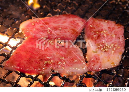 おいしい焼き肉屋の上カルビ焼肉 132866980