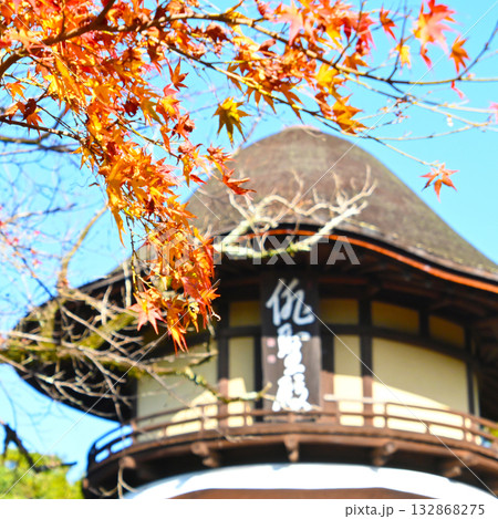 秋の松尾芭蕉 俳聖殿 132868275
