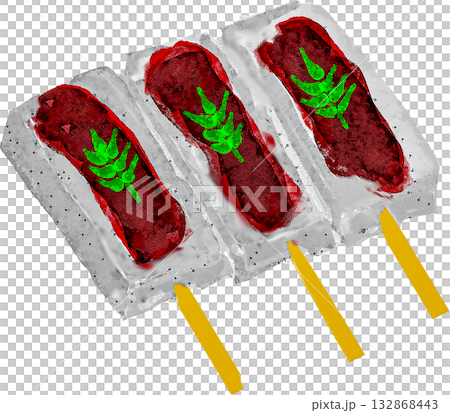 こんにゃくの味噌田楽のイラスト 132868443