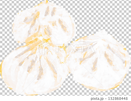 肉包子的插圖 132868448