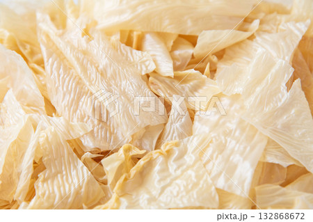 乾燥ゆばのアップ 132868672