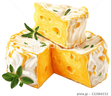 Camembert Cheese 132869152