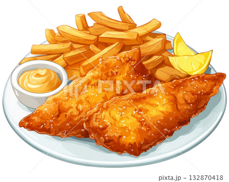 fish and ship 132870418