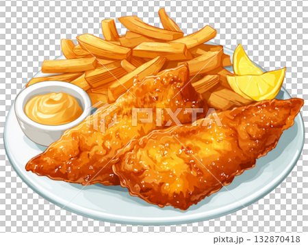 fish and ship 132870418