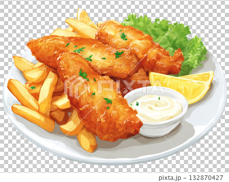 fish and ship 132870427